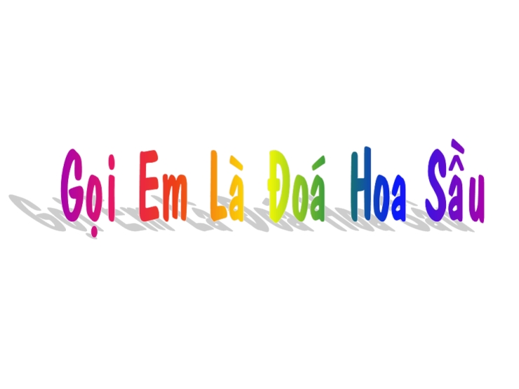 Gọi Em Là Đóa Hoa Sầu