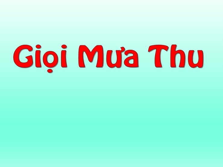 Giọt Mưa Thu
