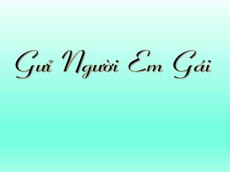 Gửi Người Em Gái