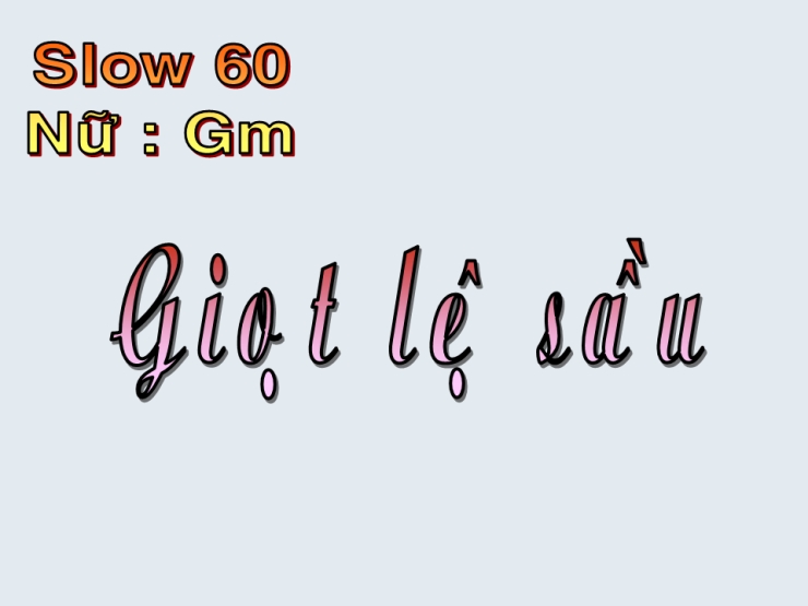 Giọt Lệ Sầu