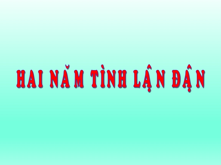 Hai Năm Tình Lận Đận
