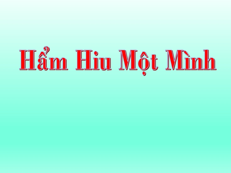 Hẩm Hiu Một Mình