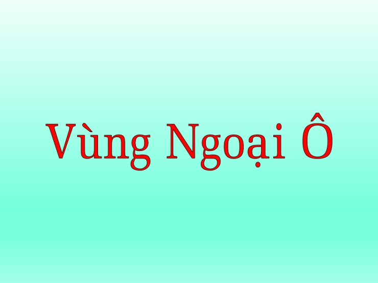 Vùng Ngoại Ô - Cô Hàng Xóm