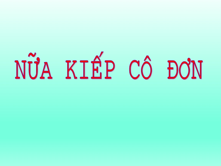 Nửa Kiếp Cô Đơn