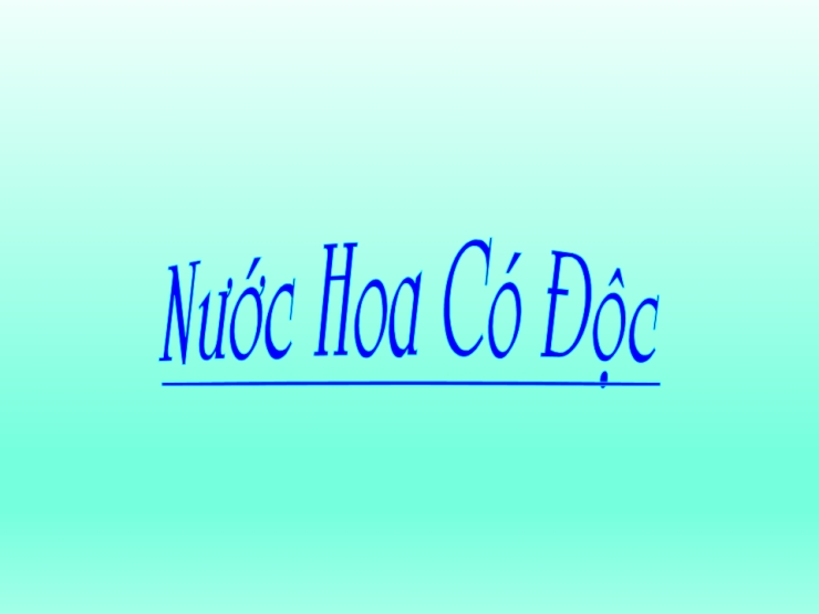 Nước Hoa Cô Độc  