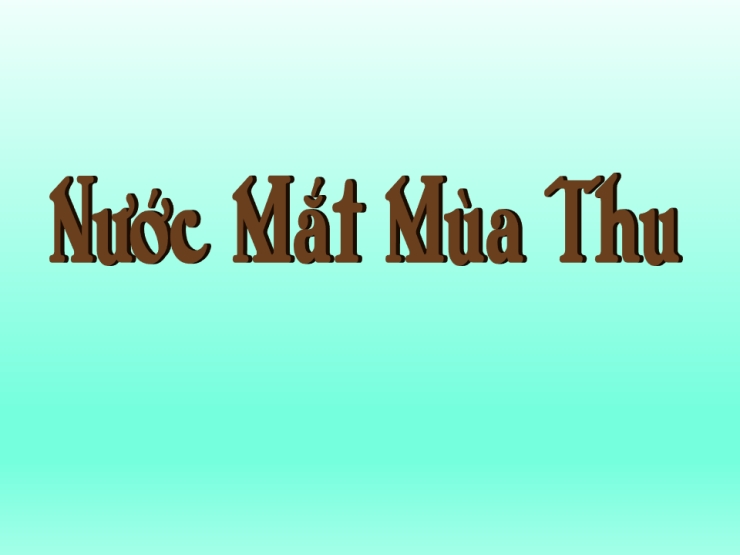 Nước Mắt Mùa Thu