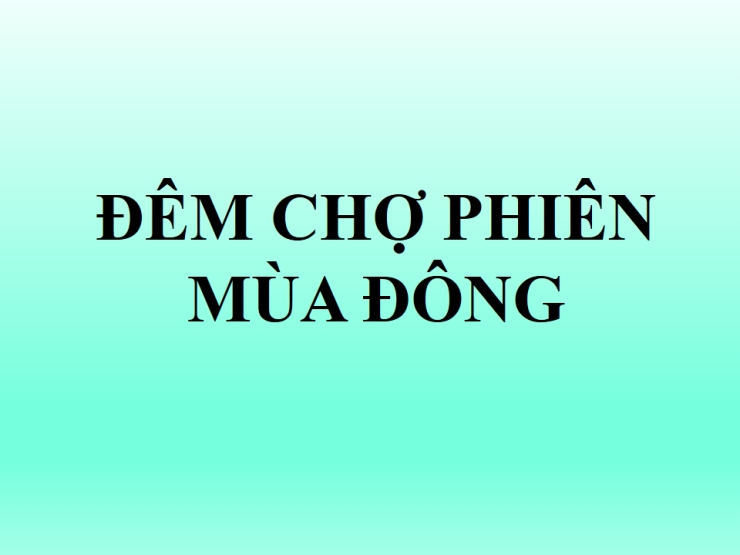 Đêm Chợ Phiên Mùa Đông