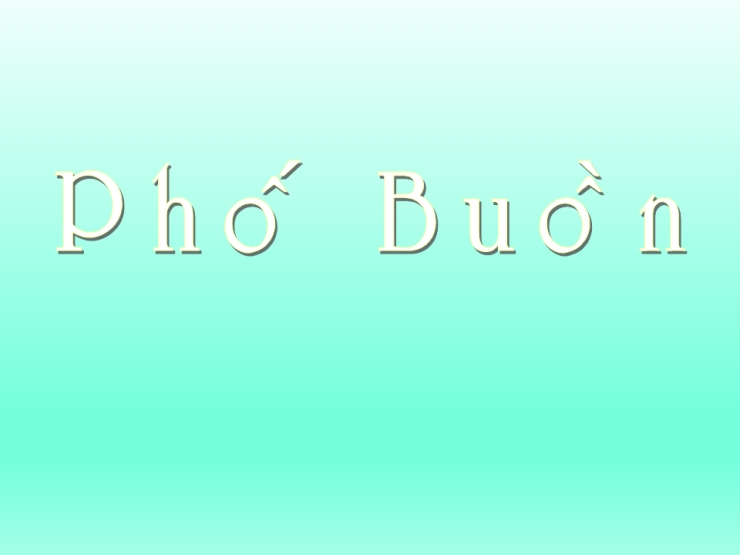 Phố Buồn