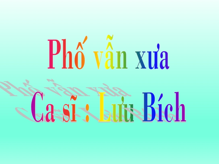 Phố Vẫn Xưa
