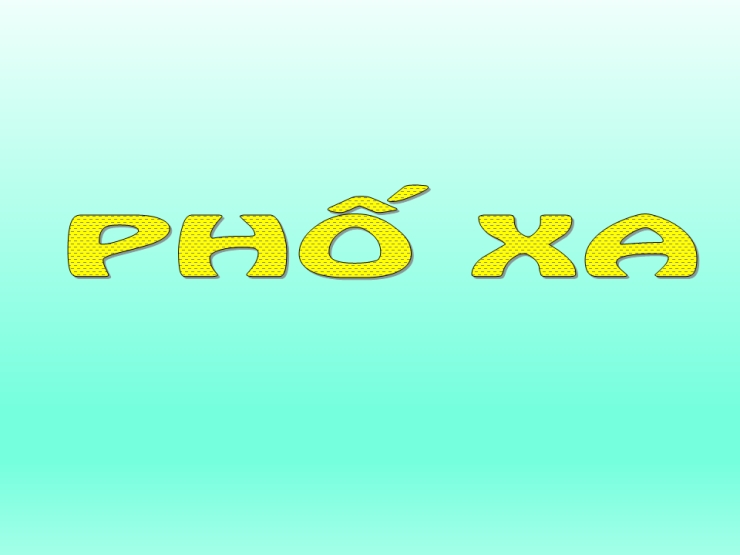 Phố Xa