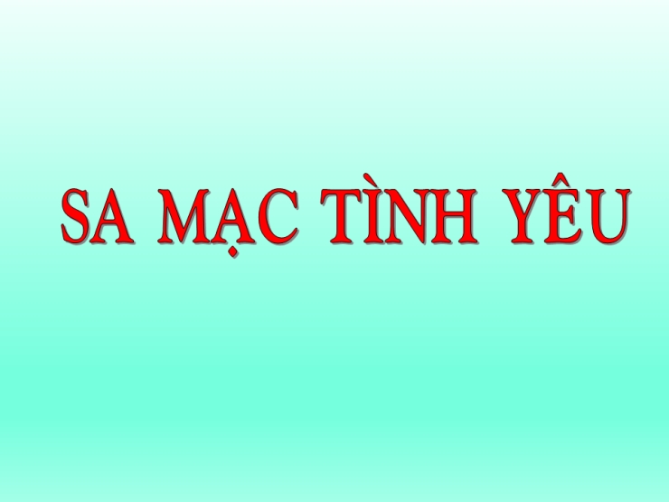 Sa Mạc Tình Yêu
