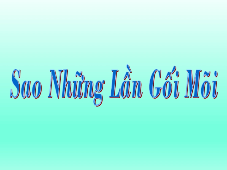 Sau Những Lần Gối Mỏi
