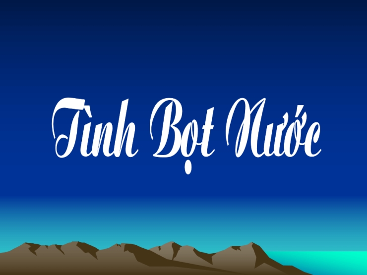 Tình Bọt Nước