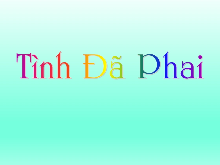 Tình Đã Phai  