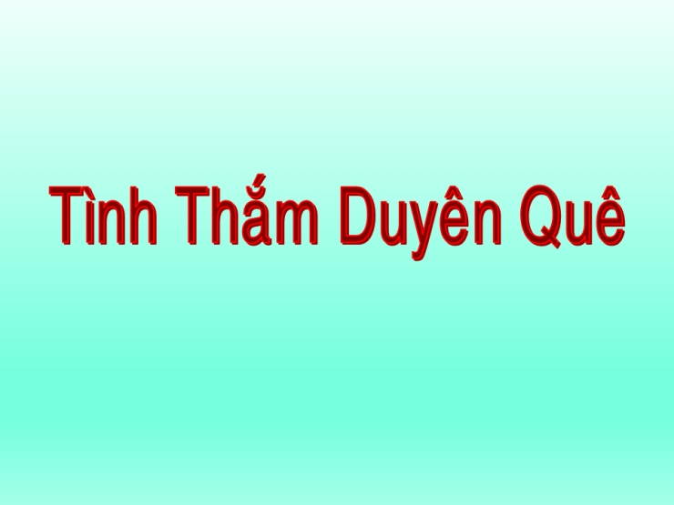 Tình Thắm Duyên Quê