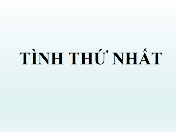 Tình Thứ Nhất