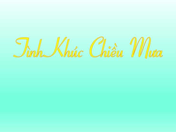 Tình Khúc Chiều Mưa