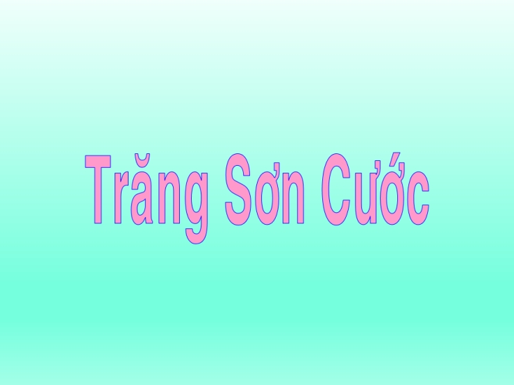 Trăng Sơn Cước