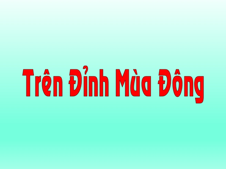 Trên Đỉnh Mùa Đông