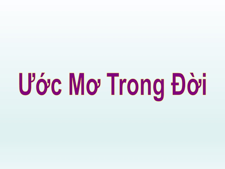 Ước Mơ Trong Đời