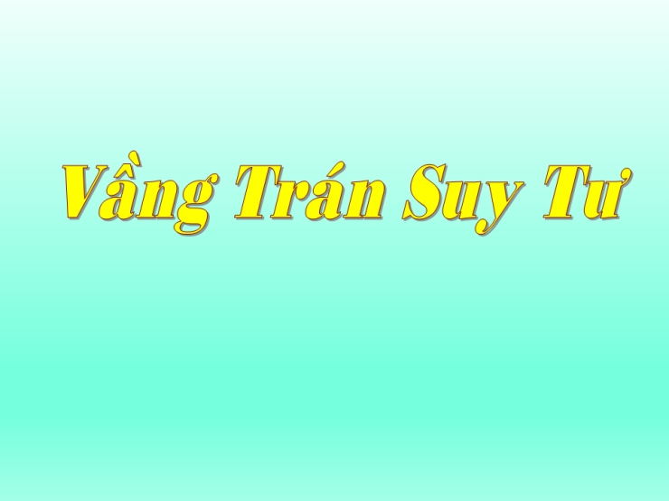 Vầng Trán Suy Tư