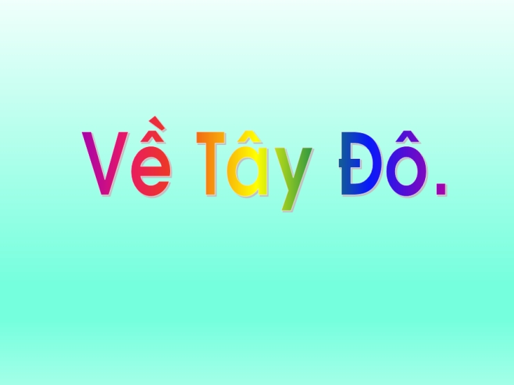 Chiều Tây Đô