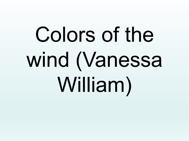 Colours of the wind