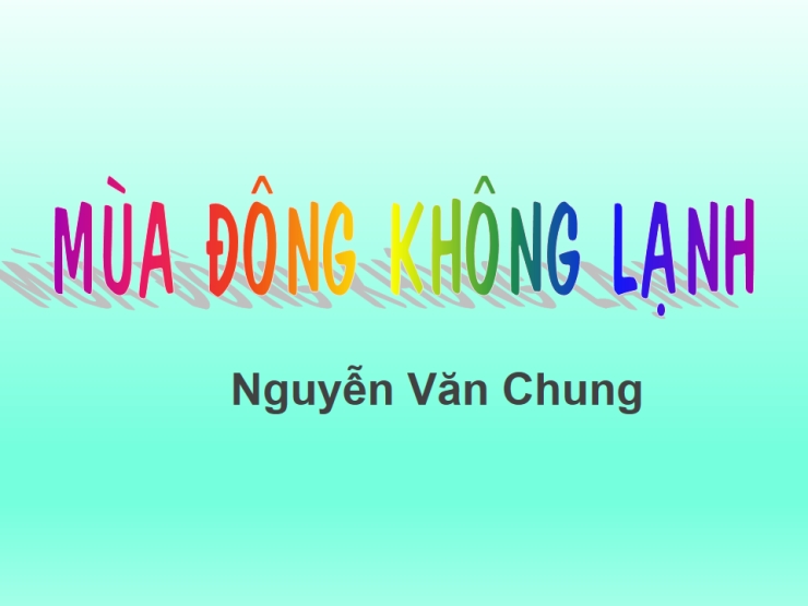 Mùa Đông Không Lạnh