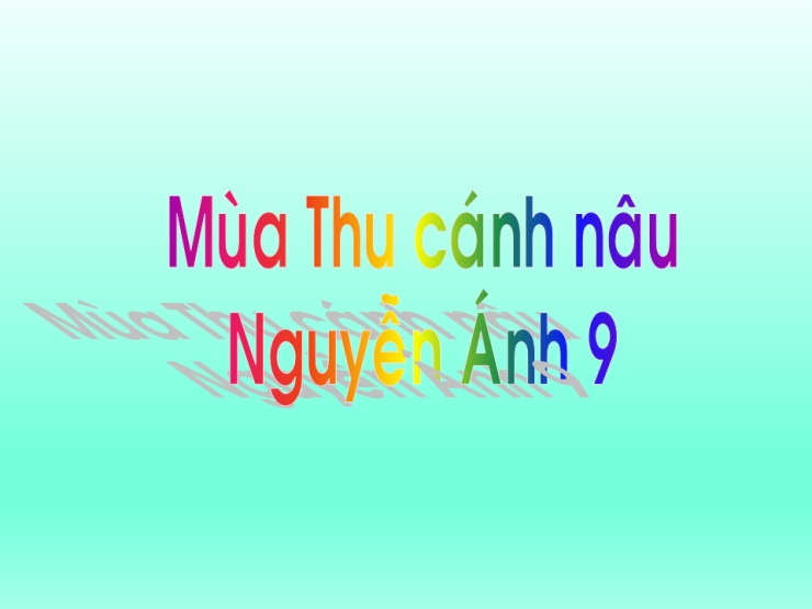 Mùa Thu Cánh Nâu