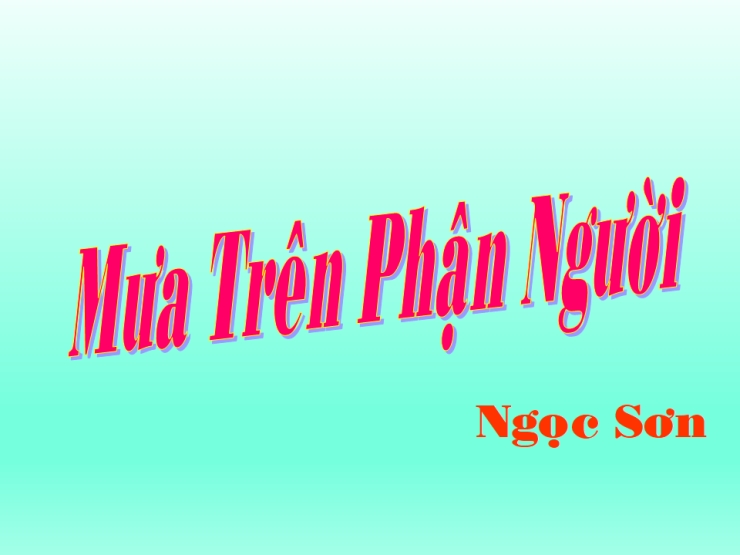 Mưa Trên Phận Người
