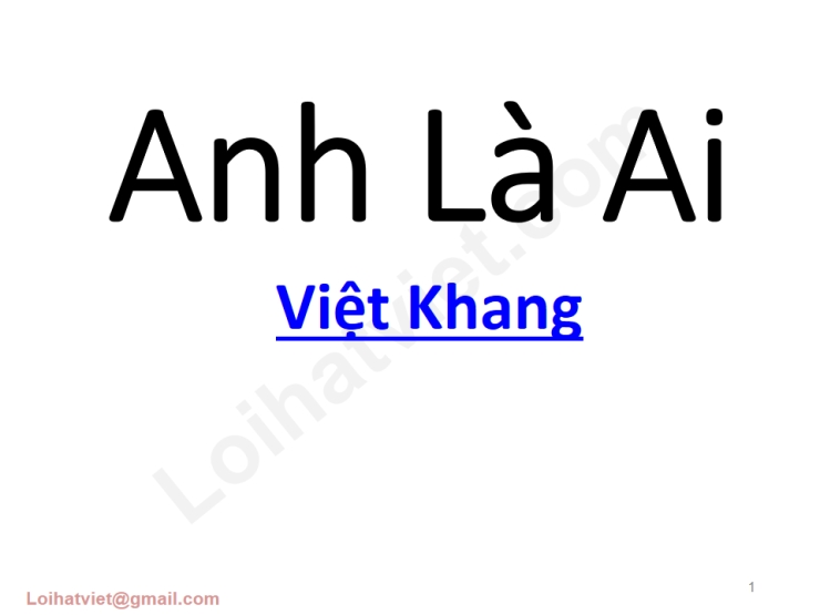 Anh Là Ai