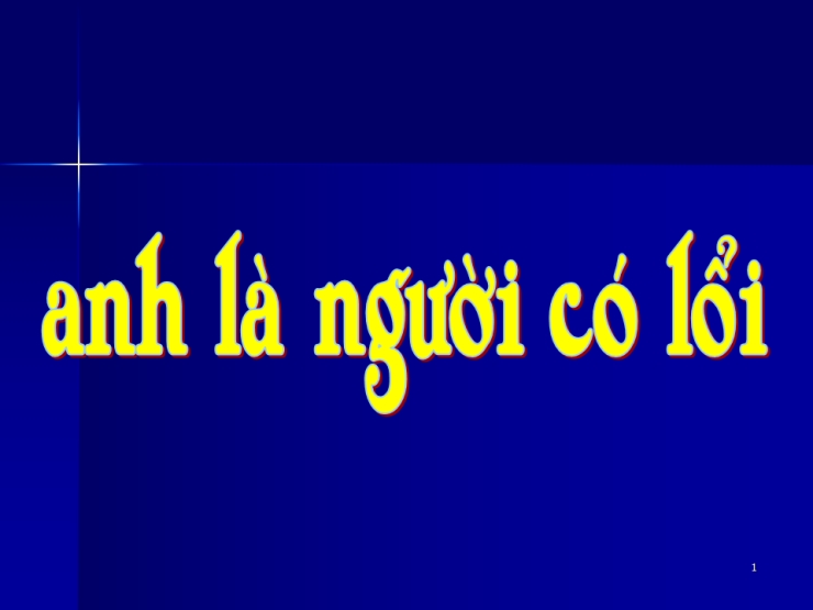 Anh Là Người Có Lỗi