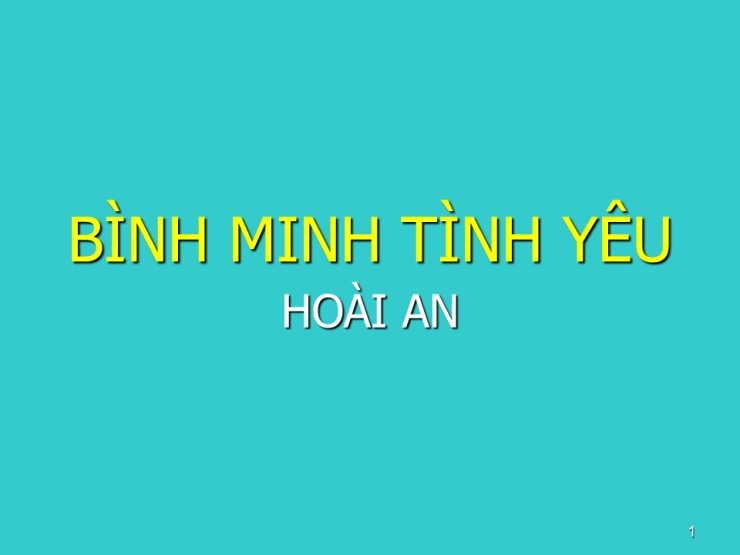 Bình Minh Tình Yêu