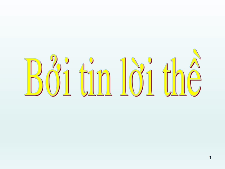 Bởi Tin Lời Thề