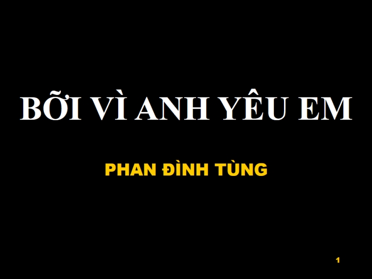 Bởi Vì Anh Yêu Em