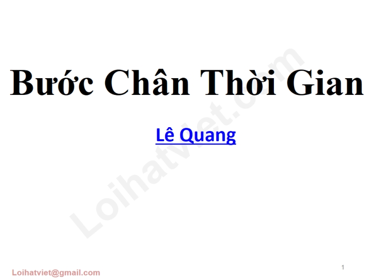 Bước Chân Thời Gian