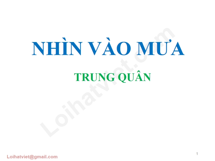 Nhìn Vào Mưa (Em Gái Mưa OST)