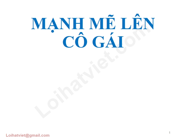 Mạnh Mẽ Lên Cô Gái
