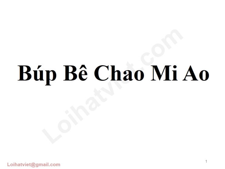 Búp Bê Chao Mi Ao