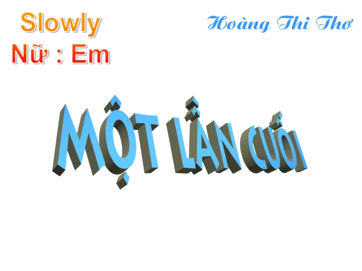 Một Lần Cuối