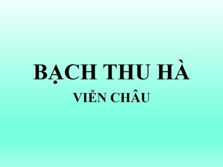 Bạch Thu Hà