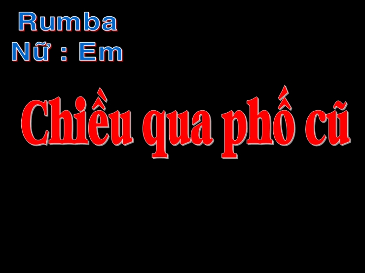  Chiều Qua Phố Cũ