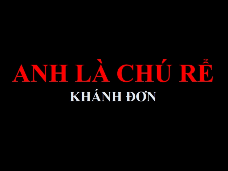 Anh Là Chú Rể