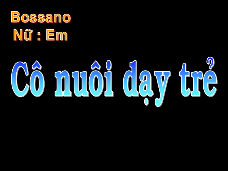 Cô Đi Nuôi Dạy Trẻ