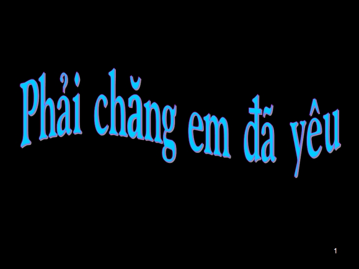 Phải Chăng Em Đã Yêu?
