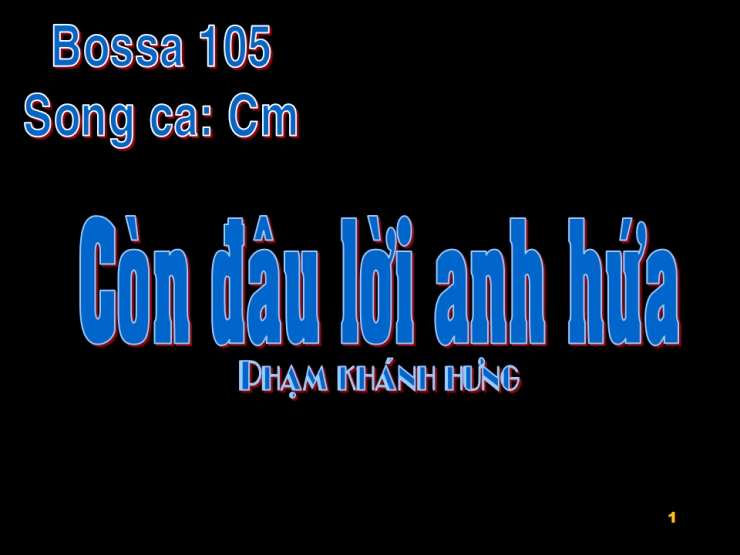 Còn Đâu Lời Anh Hứa