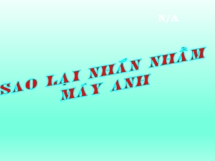 Sao Lại Nhắn Nhầm Máy Anh