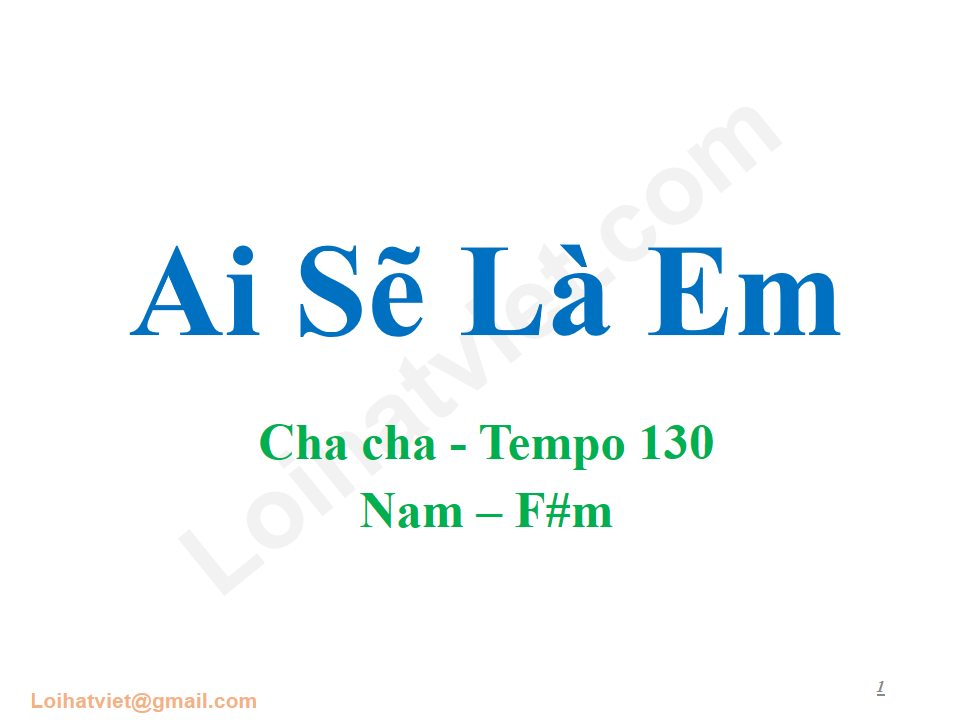 Ai Sẽ Là Em