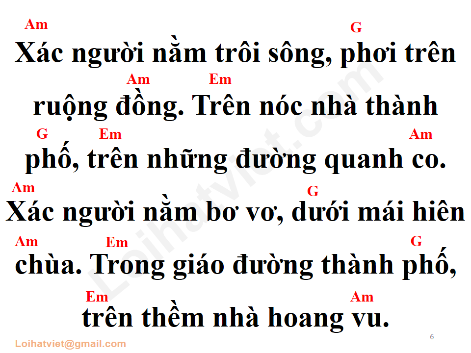 Bài ca dành cho những xác người