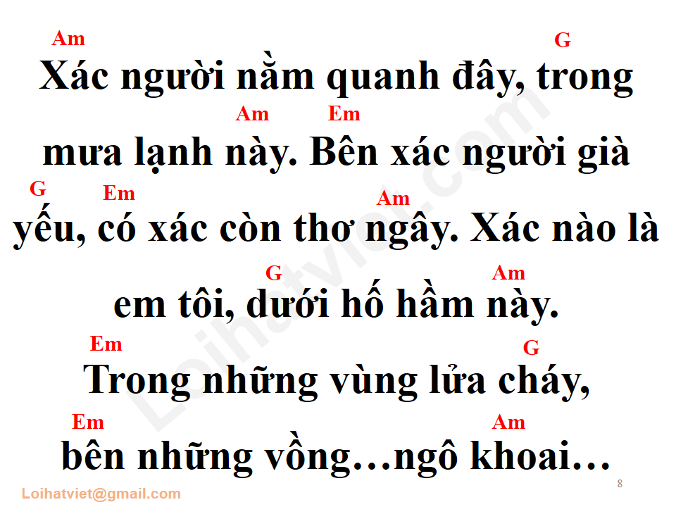 Bài ca dành cho những xác người